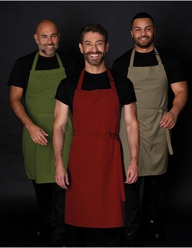 D-DP200-Recycled Polyester Bib Apron